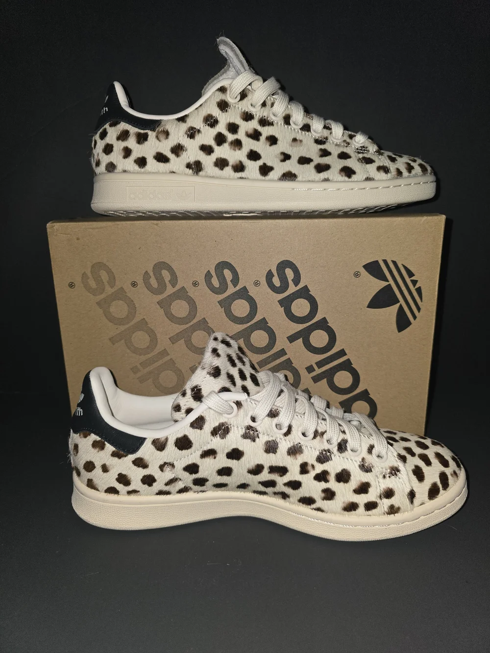 RARE!Adidas Stan Smith Pony Hair Leopard Sneakers | Men's 6.5 Fits 8 Womens! NEW